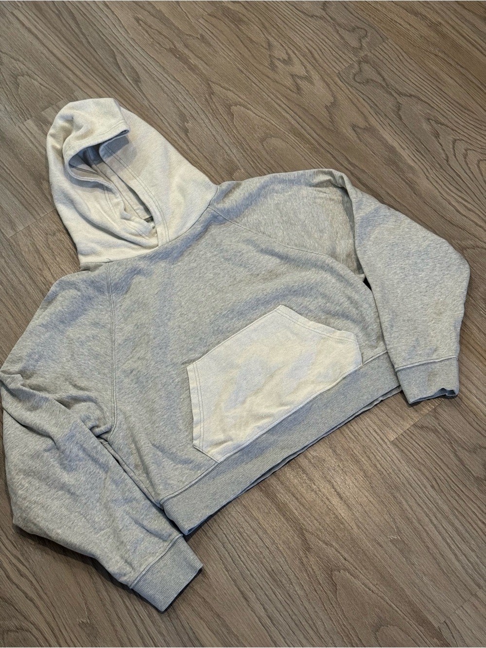 Aerie Gray Cotton Hoodie Cropped Hoodie XL women’s